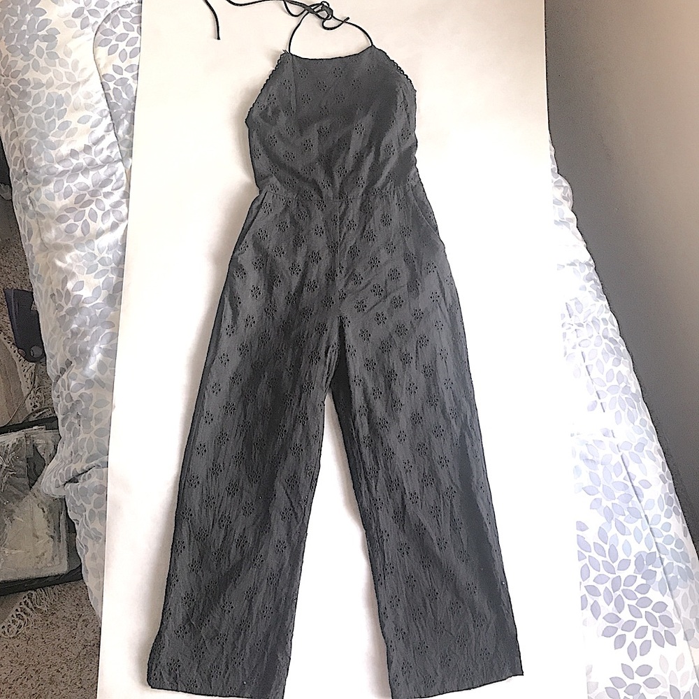 étophe Studios, Black Halter Romper, Size Small